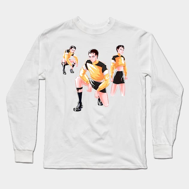 RK900 miniskirt outfit Long Sleeve T-Shirt by ParrotChixFish